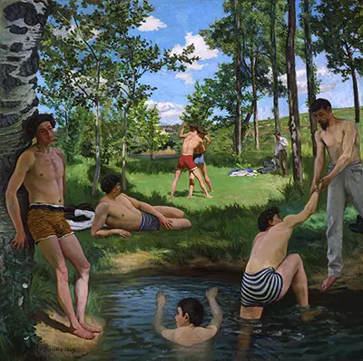 Scène d'été (Bathers Summer Scene) Frederic Bazille